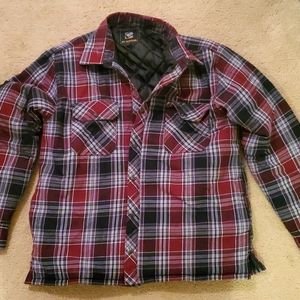 Men's quilted flannel jacket